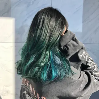 ミディアム カラー ヘアアレンジ yoshino yukoのマツエク・マツパデザイン