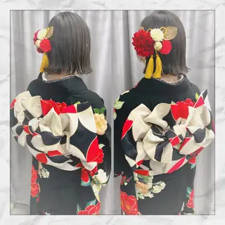 ショート ヘアアレンジ ヘアセット/着付け 𓇼 まつもと𓇼のその他イメージ