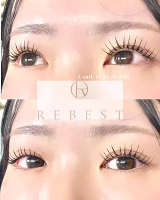 マツエク・マツパ Lashlift 👁️REBESTのマツエク・マツパデザイン