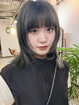 ミディアム 小野田 航己のヘアスタイル