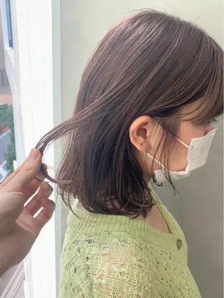 ミディアム カラー 🌿似合わせ透明感 カラー松本朋幸🌿のヘアスタイル