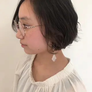 ショート カラー パーマ 馴染ませNo.1🧃 エクステ・アレンジのヘアスタイル