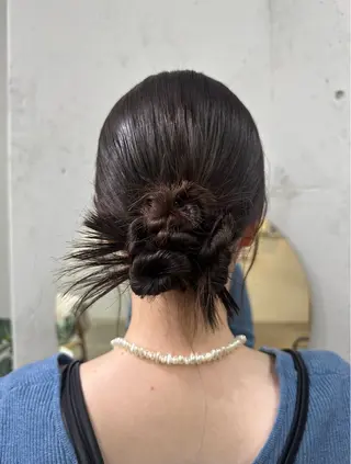 ミディアム ヘアアレンジ 大山 みしろのヘアスタイル