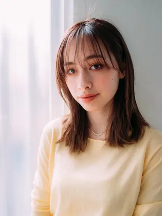 ミディアム カラー ヘアアレンジ 北九州美容室 🕊️わかな✂︎のヘアスタイル