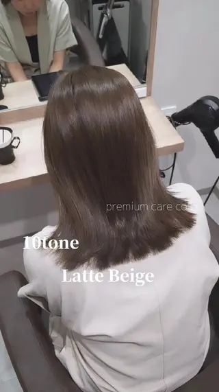 ミディアム カラー 縮毛矯正をしている人 のためのカラーのヘアスタイル