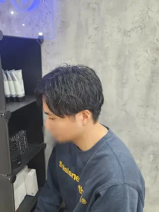 パーマ 🇰🇷ダウンパーマ 毛流れヘア🪽藤原のヘアスタイル