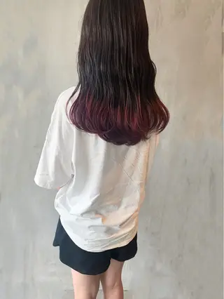 ロング カラー なかの たくみのヘアスタイル