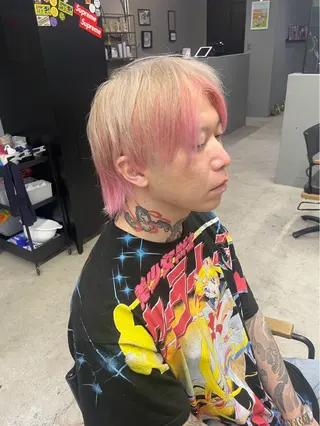 ショート カラー メンズ メンズ専門サロン wokeのヘアスタイル