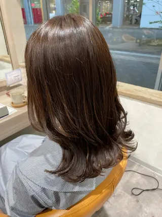 セミロング 生盛 智穂子のヘアスタイル