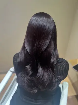 ロング カラー minori🤎 ナチュラル韓国ヘアのヘアスタイル