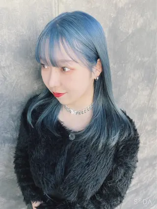 セミロング カラー 🎀透明感 カラー🎀ミズキのヘアスタイル
