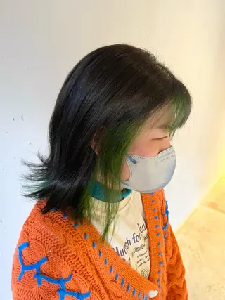 ミディアム カラー カラースペシャリスト しょう🧑🏼‍🎨のヘアスタイル