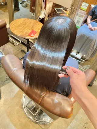 ロング パーマ 髪質改善&縮毛矯正 カット/soyaのヘアスタイル