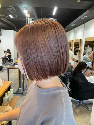 ショート カラー 🌿レイヤーボブ/パ ーマ🌿 木梨健太のヘアスタイル