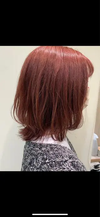 ミディアム カラー フェザー/ニュアンス パーマ/ryutoのヘアスタイル