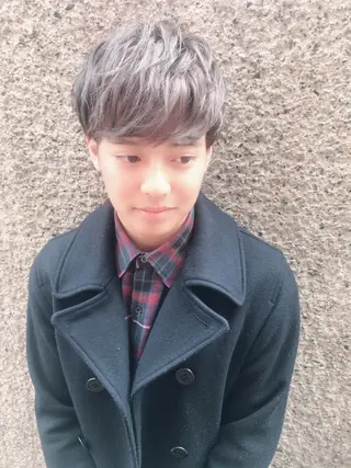 ショート カラー パーマ ヘアアレンジ メンズ ちこ .のヘアスタイル