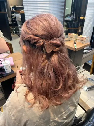 セミロング カラー ヘアアレンジ キッズ ネイル マツエク・マツパ 透明感カラー🤎 ゆりのヘアスタイル