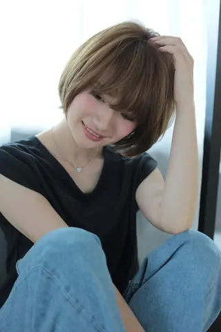 ショート 宮崎 睦のヘアスタイル