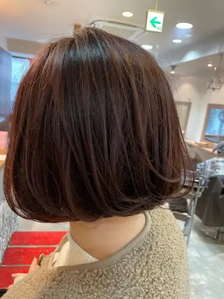 ミディアム カラー 福田 ジュンキのヘアスタイル