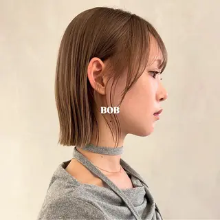 ショート カラー 切りっぱなしBOB 職人💜Anzuのヘアスタイル