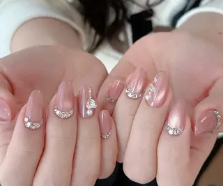 ネイル By moonネイル 🌷ワンホン/韓国風のネイルデザイン