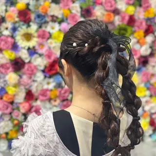 ロング ヘアアレンジ 垢抜けメイク✖️盛れ るヘア/SAORIのヘアスタイル