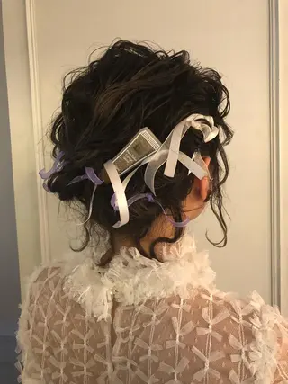 ミディアム ヘアアレンジ レイヤーカット✂️ 横浜No1♡下鳥翔子のヘアスタイル
