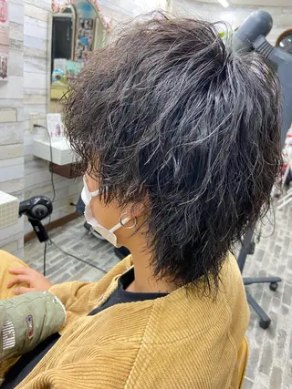 パーマ メンズ 大坪 拓斗のヘアスタイル