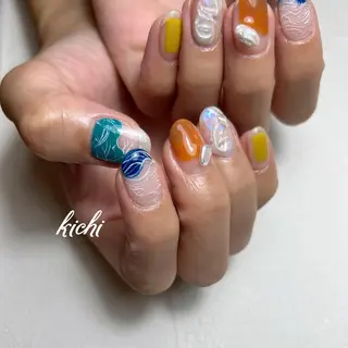 ネイル kichi･: *のネイルデザイン
