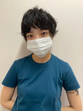 ショート パーマ ヘアアレンジ 早瀬裕之 パーマのヘアスタイル
