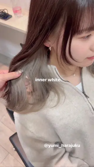 ミディアム カラー パーマ ヘアアレンジ メンズ ワット 原宿のヘアスタイル