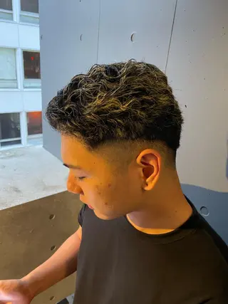 カラー パーマ メンズ PANOLA下北沢 中川夢菜のヘアスタイル