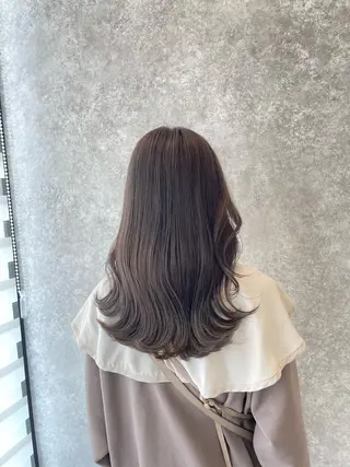 ロング カラー たなか りなのヘアスタイル