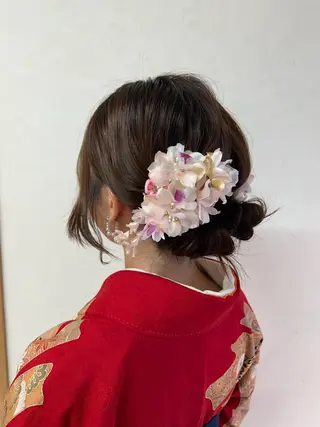 セミロング 岡本 拓朗のヘアスタイル