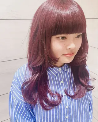 セミロング カラー noll【今池駅前】 池田碧花のヘアスタイル