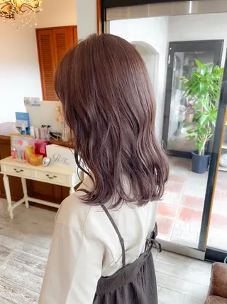 ミディアム SET-UP北長瀬 Yurukiのヘアスタイル