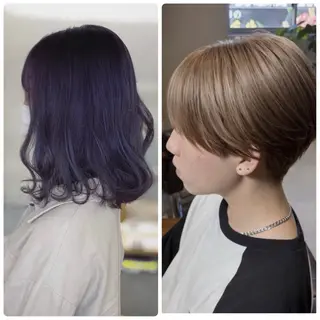 ミディアム カラー 冨沢 巧のヘアスタイル