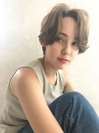 ショート ショート/ボブ /パーマ🌿柏原良亮のヘアスタイル