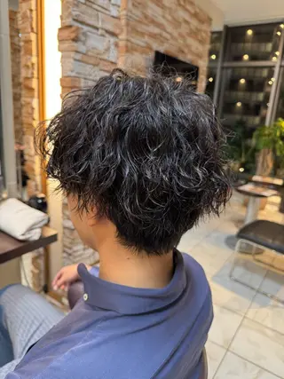 パーマ メンズ ⭐️メンズパーマ /カラー宮野翔のヘアスタイル