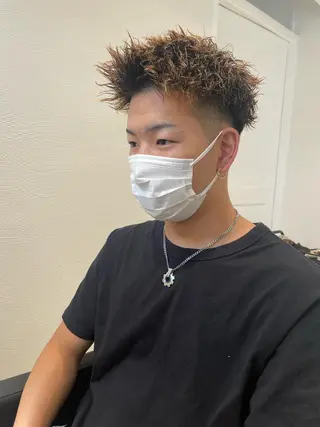 パーマ メンズ 大阪美容師 井上智博のヘアスタイル