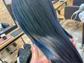 ロング カラー ヘアカラー&縮毛矯正 STAR☆RIVERのヘアスタイル