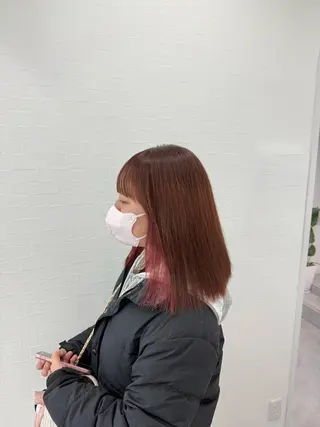 カラー R/🎀 ヘアセット・艶カラーのヘアスタイル