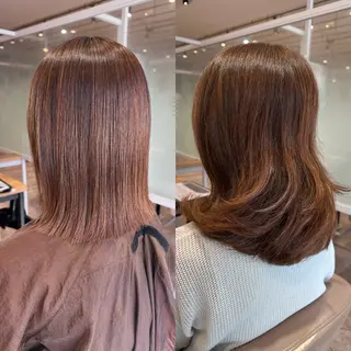 ミディアム センター南　髪質改善 大引　優のヘアスタイル