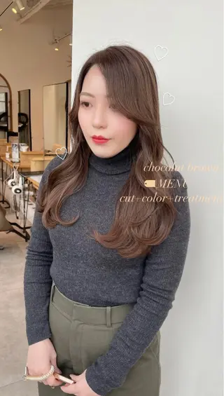 セミロング ﾅﾂﾐ/韓国ヘア/ レイヤーカット🎀のその他イメージ