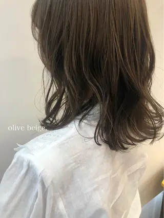 セミロング カラー ボブ/ミディアム RIONAのヘアスタイル