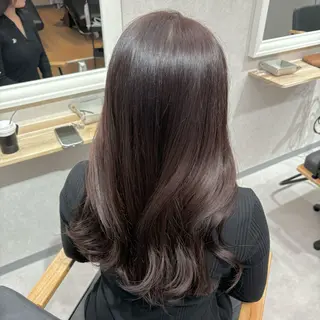 カラー 🩵ワンカラー／ 銀座／mayu🩵のヘアスタイル