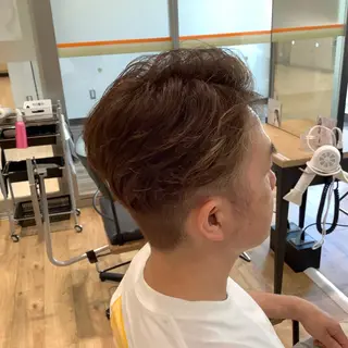 ショート カラー メンズ エイジングケア特化 美容師✂️山崎竜二のヘアスタイル