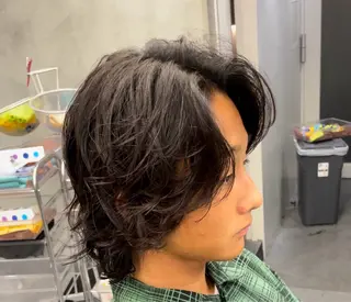 ロング パーマ ヘアアレンジ メンズ fifth 石川 凪のヘアスタイル