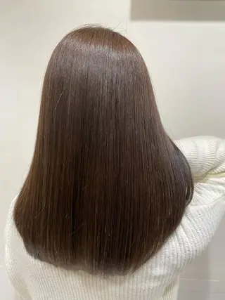 セミロング カラー ヘアアレンジ キッズ マツエク・マツパ 髪質改善カラー🦋 田村のヘアスタイル