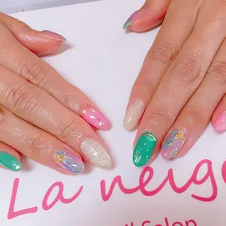 ネイル La neige* yuki 🐩🌙のネイルデザイン